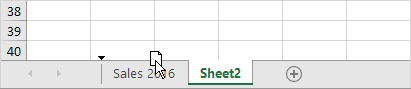 Move a Worksheet