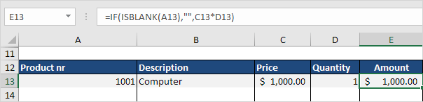 Amount Formula