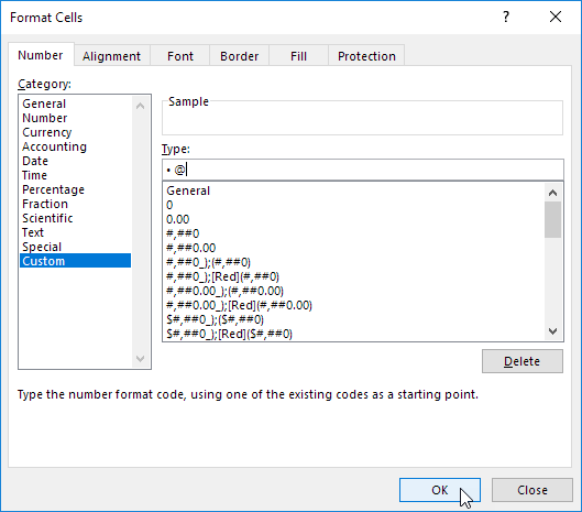 Custom Number Format