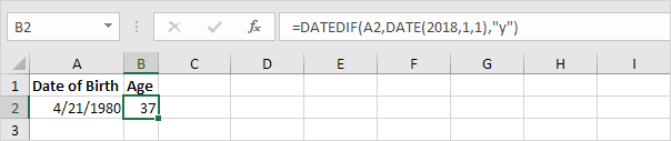 Calculate Age on Specific Date