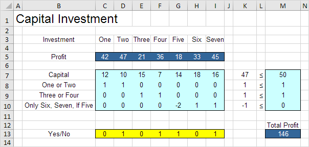 Capital Investment Result