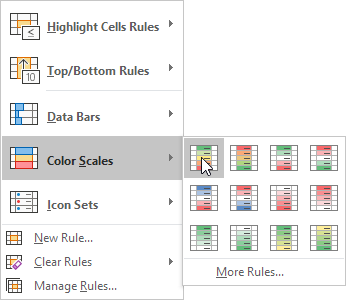 Click Color Scales