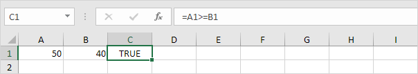 Greater Than or Equal To Operator