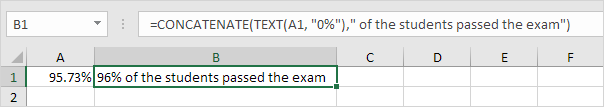 CONCATENATE and TEXT