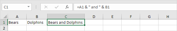 Join Strings in Excel