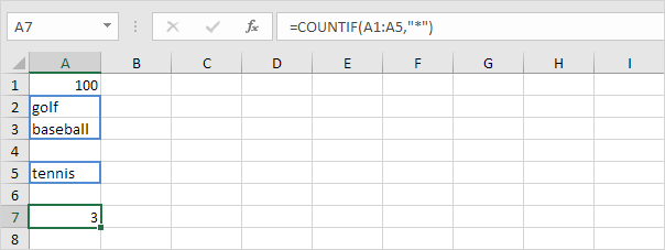 Count Cells with Text