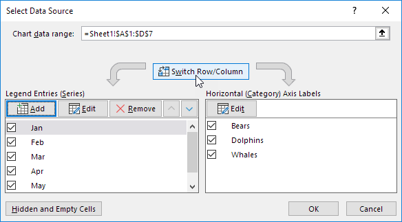 Switch Row/Column