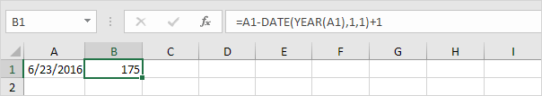 Day of the Year in Excel