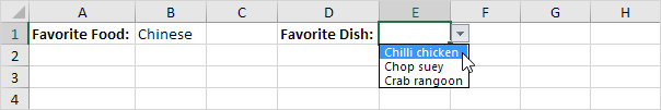 Dependent Drop-down Lists