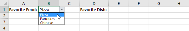 First Drop-down List