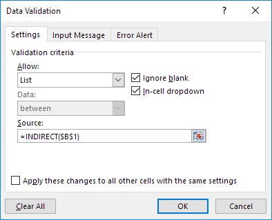 Indirect Function