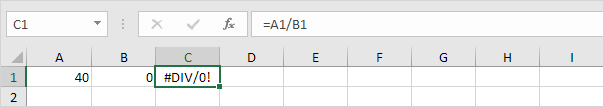 #DIV/0! error