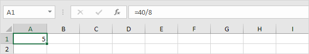 Divide Numbers in a Cell