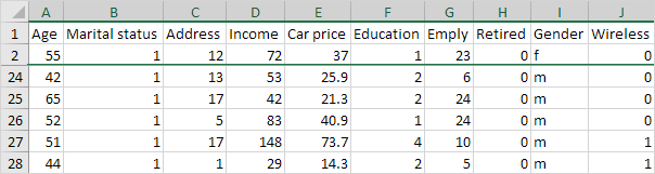 Freeze Rows Result