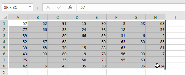 Select Cells