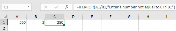 Formula Result