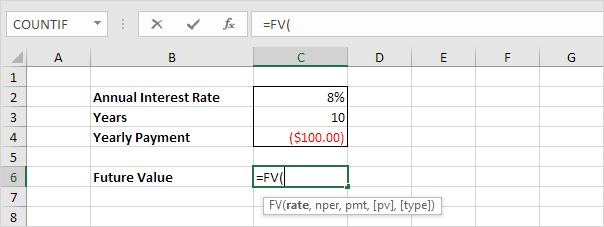 Insert FV function