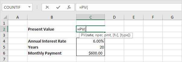 Insert PV function