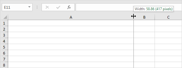 Change Column Width