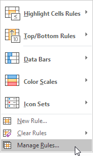 Click Manage Rules