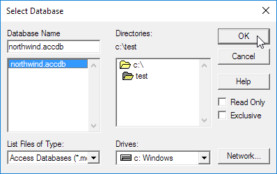 Select Database