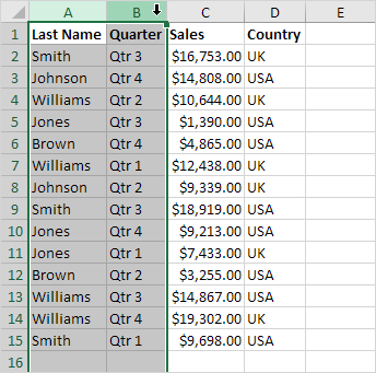 Select Multiple Columns