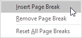 Insert Page Break