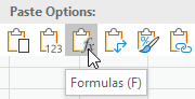 Paste Formulas