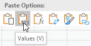 Paste Values