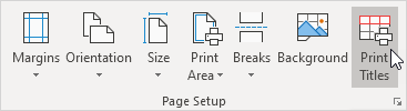 Click Print Titles