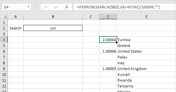 Row Function