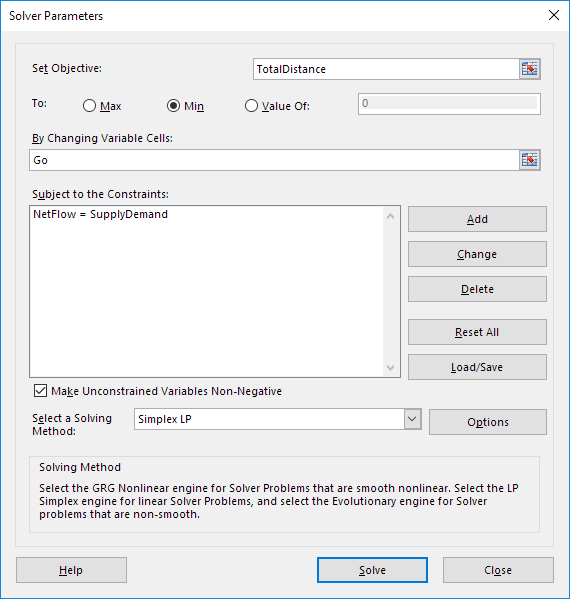 Solver Parameters