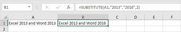 Substitute the Second Occurrence