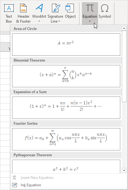 Insert Equation