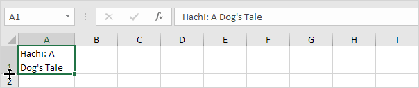 Automatically Adjust Row Height