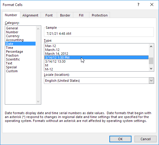 Date and Time Format