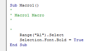 Font and Bold Property in Excel VBA