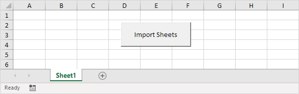 Import Sheets using Excel VBA