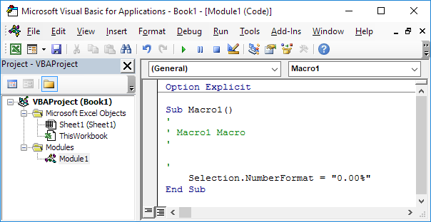 Visual Basic Editor