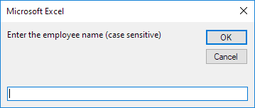 Enter Employee Name