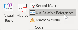 Use Relative References