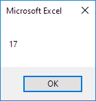 Excel VBA Function Result