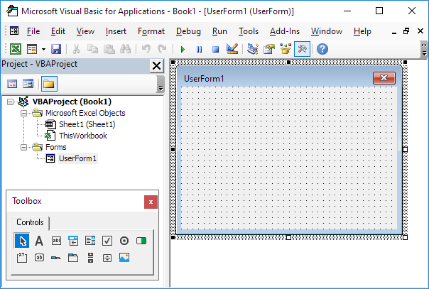 Userform Screen Setup in Excel VBA