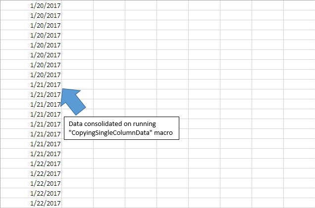 ArrowOutputAfterRunningSingleMacro