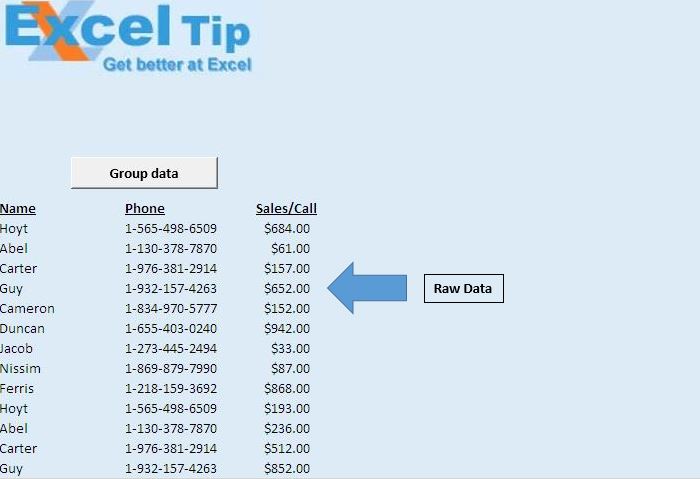 ArrowRawData