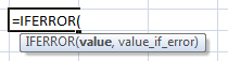 iferror function