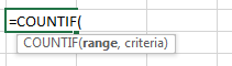 countif