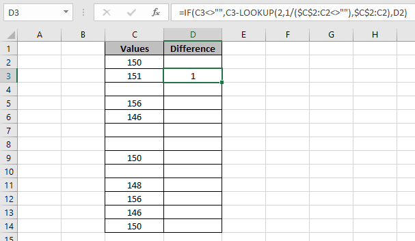 Difference 2