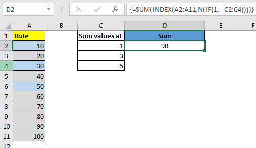 Index with INDEX