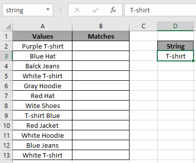 Partial matches in an array 1